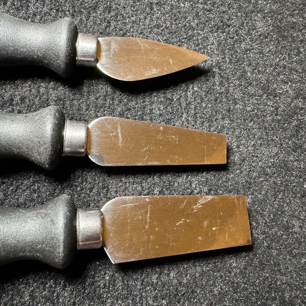 Philippe Richard Stainless Steel Cheese Knife Almond Blade Hard Parmesan Chisel
